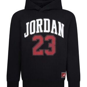 Jordan Kids Black fleece and Red Hoodie size small Brand New with tags-Factory